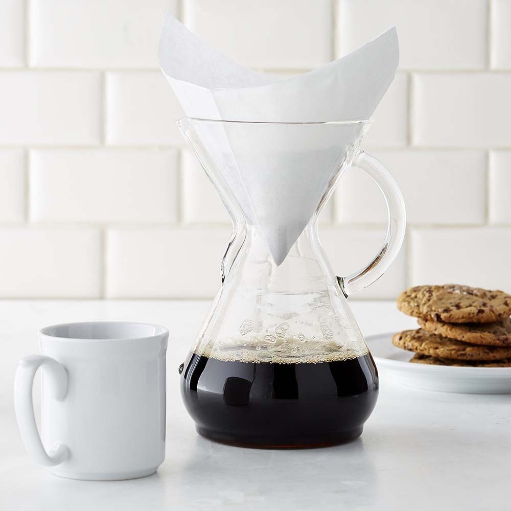Chemex 8-cup Glass Coffeemaker with Handle and Lid